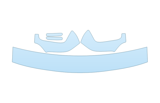 Precut PPF Kit – Clear Bra Paint Protection Film PAINT PROTECTION KIT - 2027 GMC SAVANA VAN HOOD - FENDERS AND MIRRORS KIT (WRAPPED EDGES) - PRECUT PPF CLEAR BRA WRAP