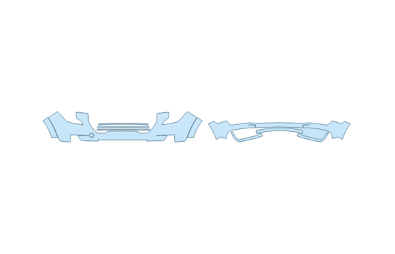 Precut PPF Kit – Clear Bra Paint Protection Film PAINT PROTECTION KIT - 2027 GMC TERRAIN DENALI BUMPER (MULTI PIECE) - PRECUT PPF CLEAR BRA WRAP