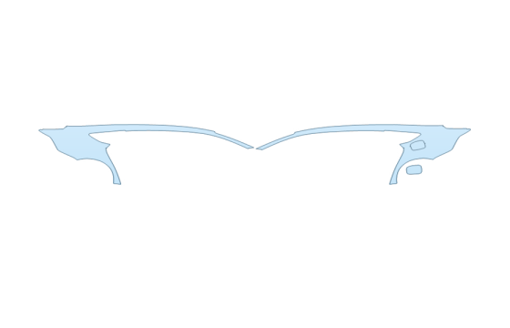 Precut PPF Kit – Clear Bra Paint Protection Film PAINT PROTECTION KIT - 2027 HONDA ACCORD LX REAR FULL FENDERS - PRECUT PPF CLEAR BRA WRAP