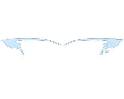 PAINT PROTECTION KIT - 2024 HONDA ACCORD SPORT HYBRID REAR FULL FENDERS - PRECUT PPF CLEAR BRA WRAP