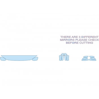 PAINT PROTECTION KIT - 2024 HONDA PASSPORT BLACK EDITION HOOD FENDERS MIRRORS 12 INCH - (WRAPPED EDGES) - PRECUT PPF CLEAR BRA WRAP
