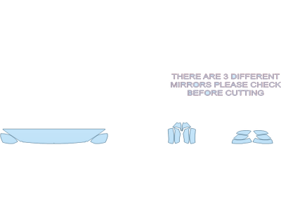 PAINT PROTECTION KIT - 2024 HONDA PASSPORT BLACK EDITION HOOD FENDERS MIRRORS 12 INCH - (WRAPPED EDGES) - PRECUT PPF CLEAR BRA WRAP