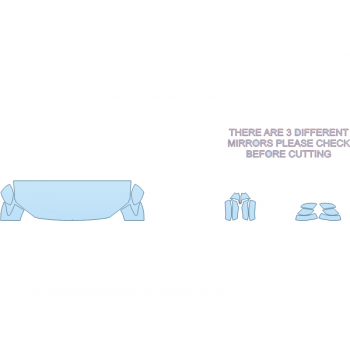 PAINT PROTECTION KIT - 2024 HONDA PASSPORT BLACK EDITION HOOD FENDERS MIRRORS 24 INCH - (WRAPPED EDGES) - WITH HPD PACKAGE - PRECUT PPF CLEAR BRA WRAP