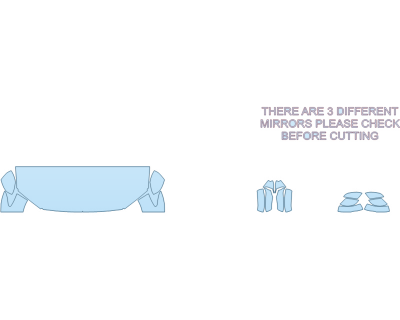 PAINT PROTECTION KIT - 2024 HONDA PASSPORT BLACK EDITION HOOD FENDERS MIRRORS 24 INCH - (WRAPPED EDGES) - WITH HPD PACKAGE - PRECUT PPF CLEAR BRA WRAP