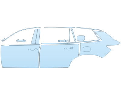 PAINT PROTECTION KIT - 2024 HONDA PASSPORT BLACK EDITION DRIVER SIDE WITH HPD PACKAGE - PRECUT PPF CLEAR BRA WRAP