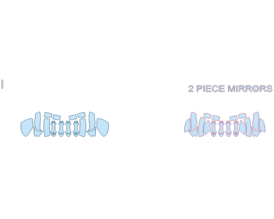 PAINT PROTECTION KIT - 2024 HONDA PASSPORT BLACK EDITION MIRRORS - DOOR CUPS - PRECUT PPF CLEAR BRA WRAP