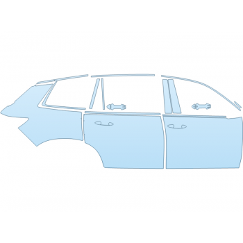 PAINT PROTECTION KIT - 2024 HONDA PASSPORT BLACK EDITION PASSENGER SIDE - PRECUT PPF CLEAR BRA WRAP