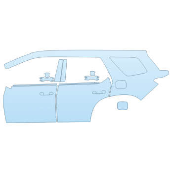 PAINT PROTECTION KIT - 2024 HONDA PILOT ELITE DRIVER SIDE - PRECUT PPF CLEAR BRA WRAP