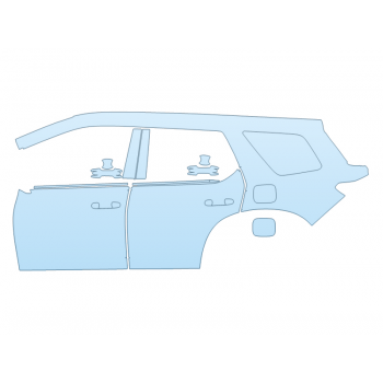 PAINT PROTECTION KIT - 2024 HONDA PILOT LX DRIVER SIDE WITH HPD PACKAGE - PRECUT PPF CLEAR BRA WRAP