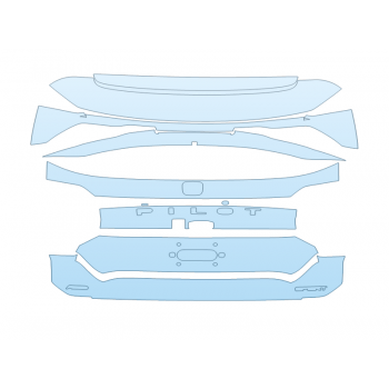 PAINT PROTECTION KIT - 2024 HONDA PILOT LX REAR HATCH W/AWD AND SPORT EMBLEM - PRECUT PPF CLEAR BRA WRAP