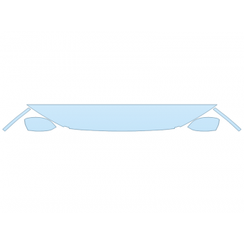 PAINT PROTECTION KIT - 2024 HONDA PILOT SPORT HOOD FENDERS MIRRORS 12 INCH - (WRAPPED EDGES) - PRECUT PPF CLEAR BRA WRAP