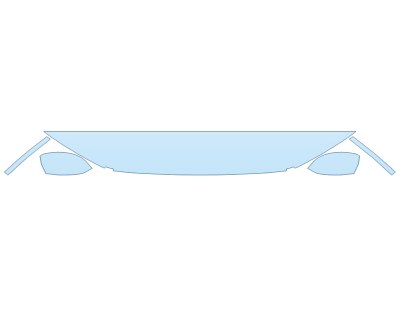 2025 HONDA PILOT TOURING HOOD FENDERS MIRRORS 12 INCH - (WRAPPED EDGES) - PRECUT PPF CLEAR BRA WRAP
