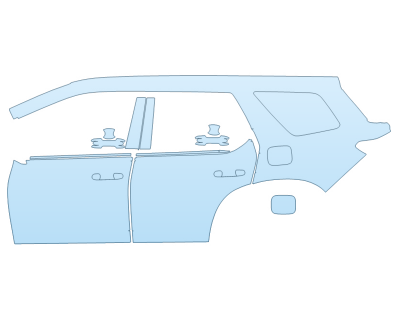 2025 HONDA PILOT TOURING DRIVER SIDE - PRECUT PPF CLEAR BRA WRAP