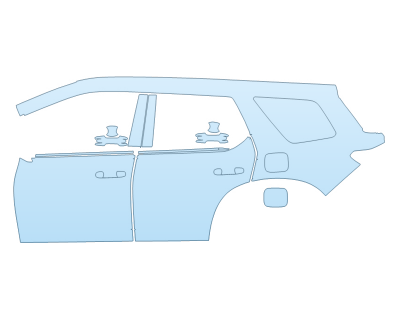 2025 HONDA PILOT TOURING DRIVER SIDE WITH HPD PACKAGE - PRECUT PPF CLEAR BRA WRAP