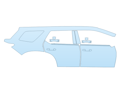 2025 HONDA PILOT TOURING PASSENGER SIDE WITH HPD PACKAGE - PRECUT PPF CLEAR BRA WRAP