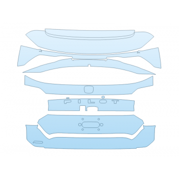 PAINT PROTECTION KIT - 2024 HONDA PILOT TOURING REAR HATCH WITH AWD EMBLEM - PRECUT PPF CLEAR BRA WRAP