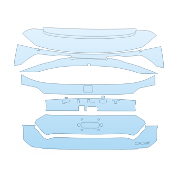 PAINT PROTECTION KIT - 2024 HONDA PILOT TRAILSPORT REAR HATCH WITH SPORT EMBLEM - PRECUT PPF CLEAR BRA WRAP