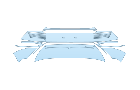 Precut PPF Kit – Clear Bra Paint Protection Film PAINT PROTECTION KIT - 2027 HYUNDAI IONIQ 5 LIMITED REAR BUMPER - SENSORS - PRECUT PPF CLEAR BRA WRAP