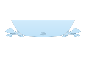 2027 HYUNDAI IONIQ 5 LIMITED HOOD FENDERS MIRRORS 24 INCH - (WRAPPED EDGES)