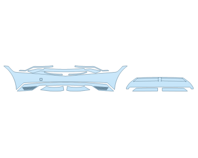 PAINT PROTECTION KIT - 2025 HYUNDAI IONIQ 5 SE BUMPER (MULTI PIECE) - PRECUT PPF CLEAR BRA WRAP