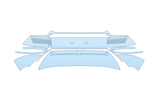 PAINT PROTECTION KIT - 2027 HYUNDAI IONIQ 5 SE REAR BUMPER - PRECUT PPF CLEAR BRA WRAP