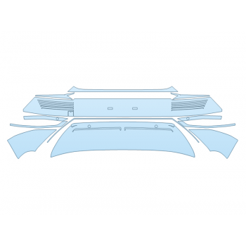PAINT PROTECTION KIT - 2025 HYUNDAI IONIQ 5 SE REAR BUMPER - SENSORS - PRECUT PPF CLEAR BRA WRAP