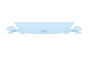 2027 HYUNDAI IONIQ 5 SE HOOD FENDERS MIRRORS 18 INCH - (WRAPPED EDGES)