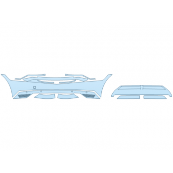 PAINT PROTECTION KIT - 2025 HYUNDAI IONIQ 5 SEL BUMPER (MULTI PIECE) - SENSORS - PRECUT PPF CLEAR BRA WRAP