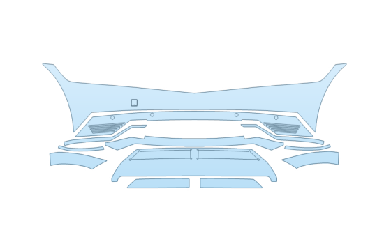 Precut PPF Kit – Clear Bra Paint Protection Film PAINT PROTECTION KIT - 2027 HYUNDAI IONIQ 5 SEL BUMPER - SENSORS - PRECUT PPF CLEAR BRA WRAP