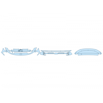 PAINT PROTECTION KIT - 2025 HYUNDAI IONIQ 6 LIMITED BUMPER (MULTI PIECE) - PRECUT PPF CLEAR BRA WRAP