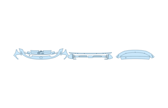 Precut PPF Kit – Clear Bra Paint Protection Film PAINT PROTECTION KIT - 2027 HYUNDAI IONIQ 6 LIMITED BUMPER (MULTI PIECE) - PRECUT PPF CLEAR BRA WRAP