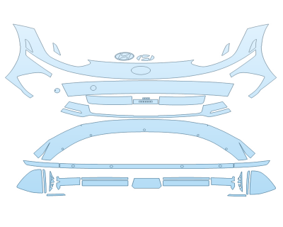 PAINT PROTECTION KIT - 2024 HYUNDAI IONIQ 6 PREFERRED BUMPER - PRECUT PPF CLEAR BRA WRAP