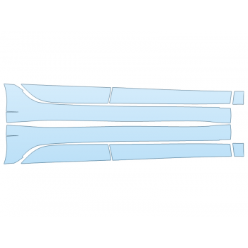 PAINT PROTECTION KIT - 2024 HYUNDAI IONIQ 6 PREFERRED ROCKERS - PRECUT PPF CLEAR BRA WRAP