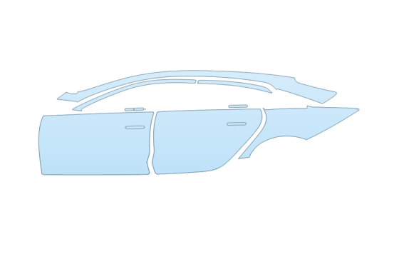 Precut PPF Kit – Clear Bra Paint Protection Film PAINT PROTECTION KIT - 2027 HYUNDAI IONIQ 6 SE DRIVER SIDE - PRECUT PPF CLEAR BRA WRAP