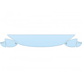 PAINT PROTECTION KIT - 2025 HYUNDAI IONIQ 6 SEL HOOD FENDERS MIRRORS 12 INCH - (WRAPPED EDGES) - PRECUT PPF CLEAR BRA WRAP