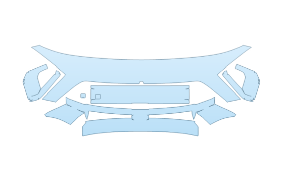 Precut PPF Kit – Clear Bra Paint Protection Film PAINT PROTECTION KIT - 2027 HYUNDAI KONA LIMITED BUMPER - PRECUT PPF CLEAR BRA WRAP