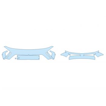 PAINT PROTECTION KIT - 2024 HYUNDAI KONA LIMITED BUMPER (MULTI PIECE) - PRECUT PPF CLEAR BRA WRAP
