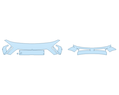 PAINT PROTECTION KIT - 2024 HYUNDAI KONA LIMITED BUMPER (MULTI PIECE) - PRECUT PPF CLEAR BRA WRAP