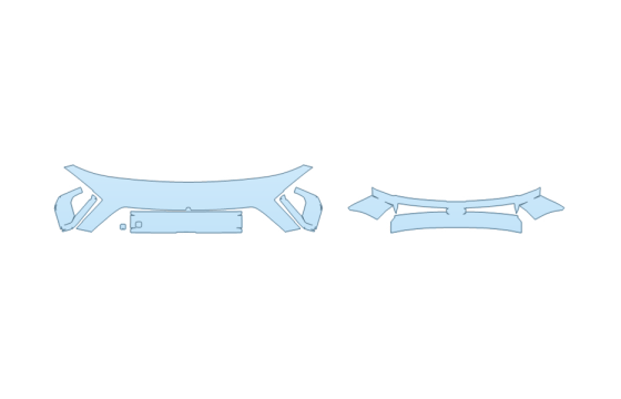 PAINT PROTECTION KIT - 2027 HYUNDAI KONA LIMITED BUMPER (MULTI PIECE) - PRECUT PPF CLEAR BRA WRAP