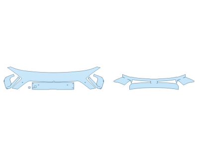 PAINT PROTECTION KIT - 2024 HYUNDAI KONA LIMITED BUMPER (MULTI PIECE) - SENSORS - PRECUT PPF CLEAR BRA WRAP
