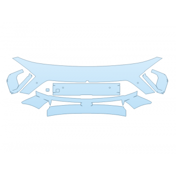 PAINT PROTECTION KIT - 2024 HYUNDAI KONA LIMITED BUMPER - SENSORS - PRECUT PPF CLEAR BRA WRAP