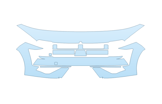 Precut PPF Kit – Clear Bra Paint Protection Film PAINT PROTECTION KIT - 2027 HYUNDAI KONA N-LINE BUMPER - PRECUT PPF CLEAR BRA WRAP