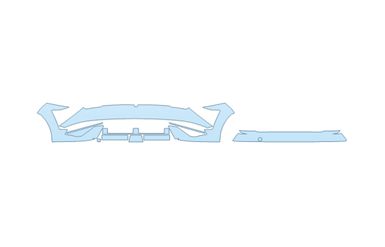 PAINT PROTECTION KIT - 2027 HYUNDAI KONA N-LINE BUMPER (MULTI PIECE) - PRECUT PPF CLEAR BRA WRAP