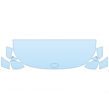 PAINT PROTECTION KIT - 2024 HYUNDAI KONA N-LINE HOOD FENDERS MIRRORS 24 INCH - (WRAPPED EDGES) - PRECUT PPF CLEAR BRA WRAP