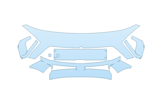PAINT PROTECTION KIT - 2027 HYUNDAI KONA SE BUMPER - PRECUT PPF CLEAR BRA WRAP