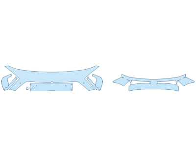 PAINT PROTECTION KIT - 2024 HYUNDAI KONA SE BUMPER (MULTI PIECE) - SENSORS - PRECUT PPF CLEAR BRA WRAP