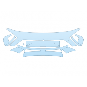 PAINT PROTECTION KIT - 2025 HYUNDAI KONA SE BUMPER - SENSORS - PRECUT PPF CLEAR BRA WRAP