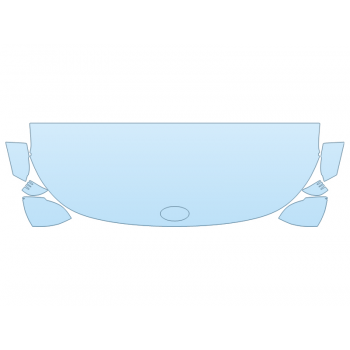 PAINT PROTECTION KIT - 2025 HYUNDAI KONA SE HOOD FENDERS MIRRORS 24 INCH - (WRAPPED EDGES) - PRECUT PPF CLEAR BRA WRAP