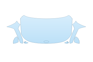 2027 HYUNDAI KONA SE FULL HOOD FENDERS MIRRORS - (WRAPPED EDGES)
