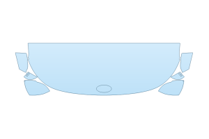 2027 HYUNDAI KONA SEL HOOD FENDERS MIRRORS 24 INCH - (WRAPPED EDGES)